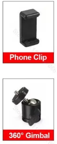 Desktop Folding Telescopic Phone Clip Black - Image 16