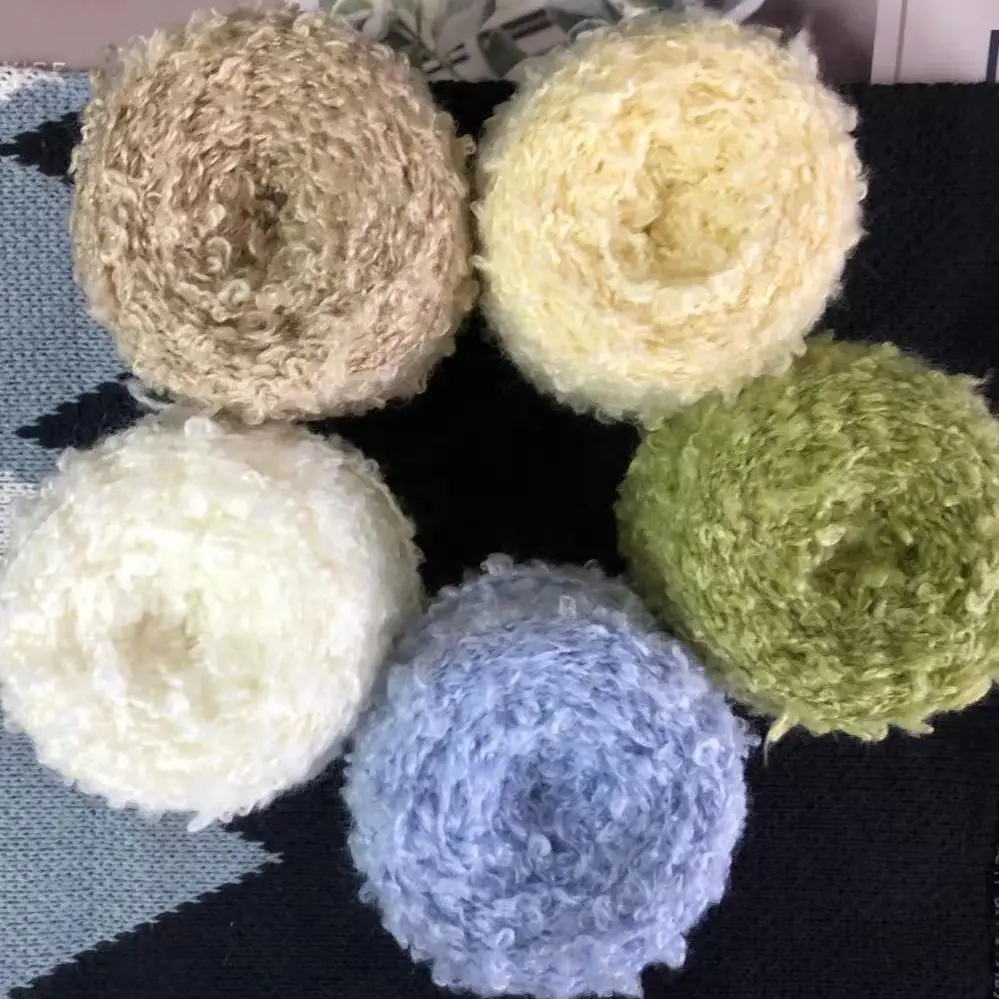Wool Loop Line Handmade Diy Finger Loop Line Doll Hair Line Scarf Hat Feature Line