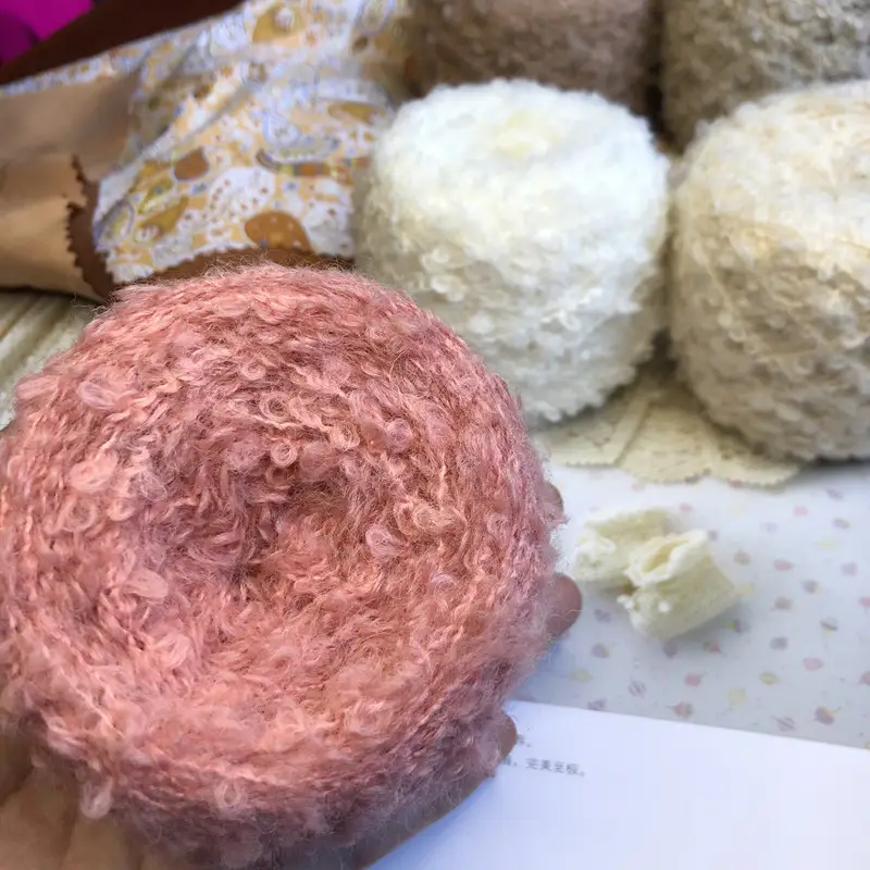 Wool Loop Line Handmade Diy Finger Loop Line Doll Hair Line Scarf Hat Feature Line — feature 29