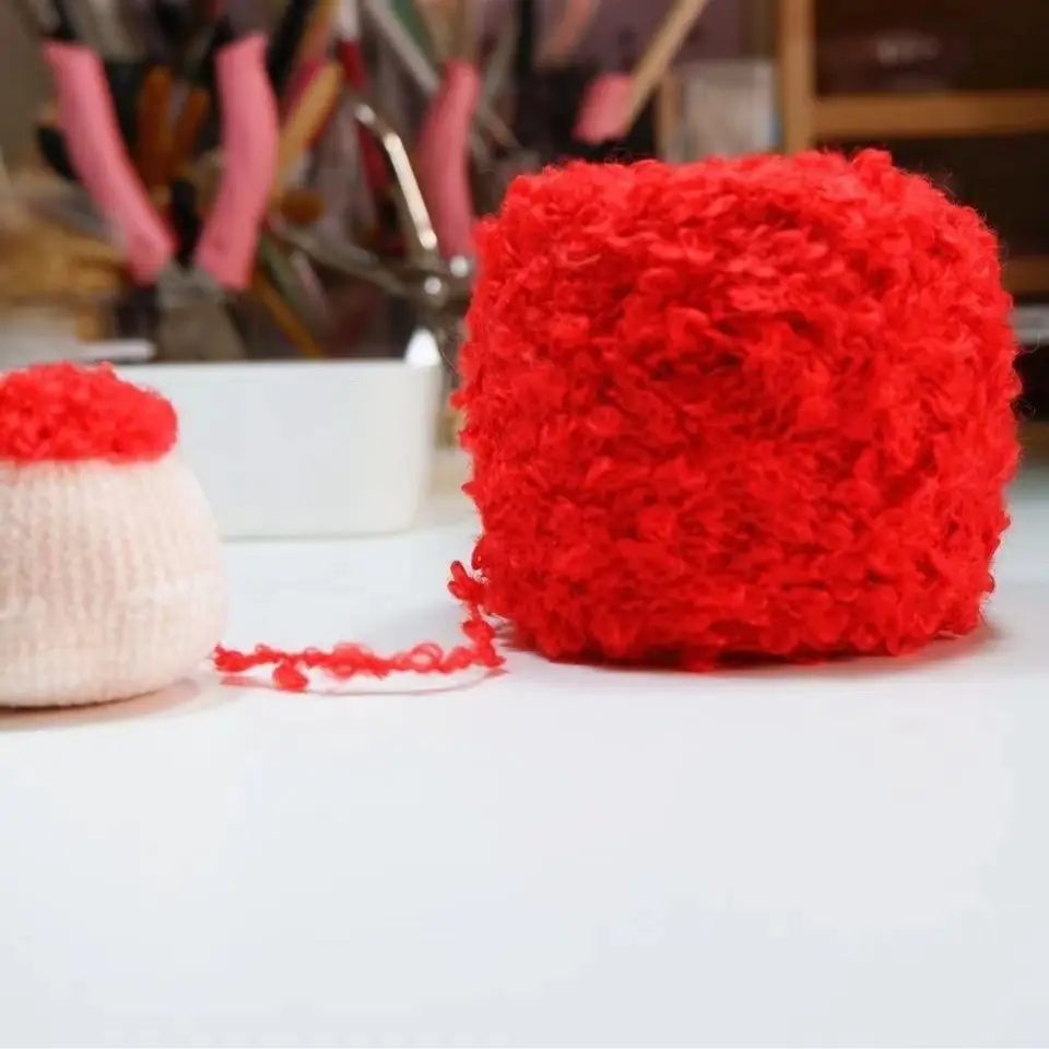 Wool Loop Line Handmade Diy Finger Loop Line Doll Hair Line Scarf Hat Feature Line