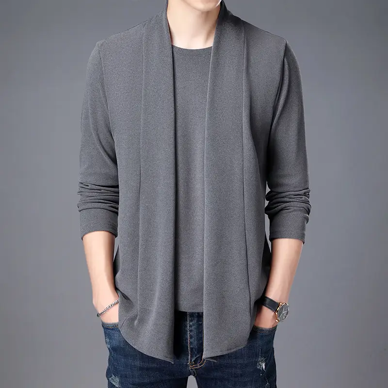 Men's Black Velvet Shirt with Double Stitching - Image 5