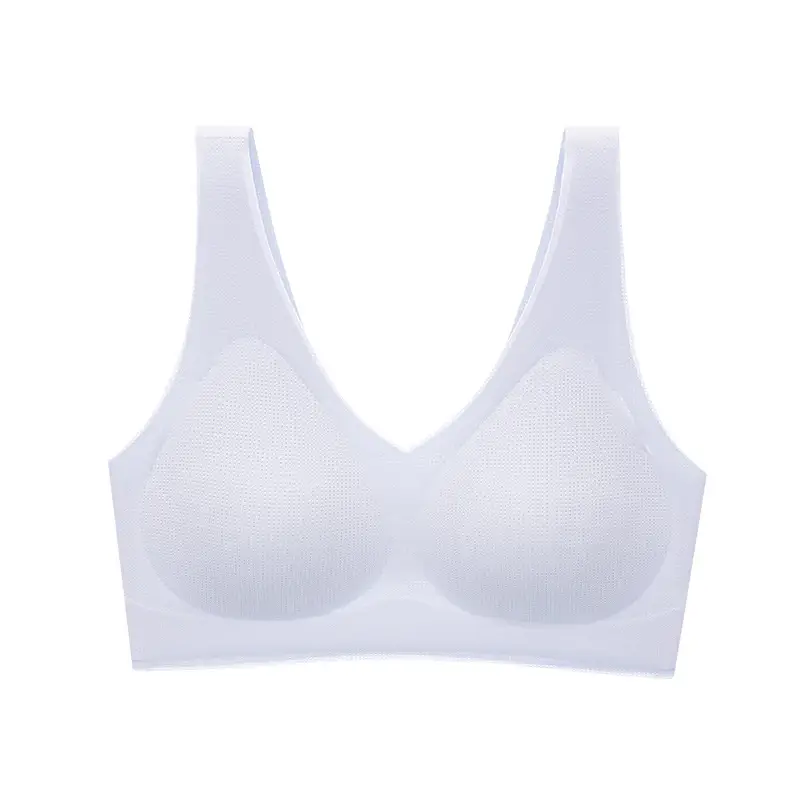 Beautiful Back Ultra-thin Non-marking Underwear Women's New Thin Large Chest Bra Chest-revealing Small Sports Vest Bra without Steel Rings