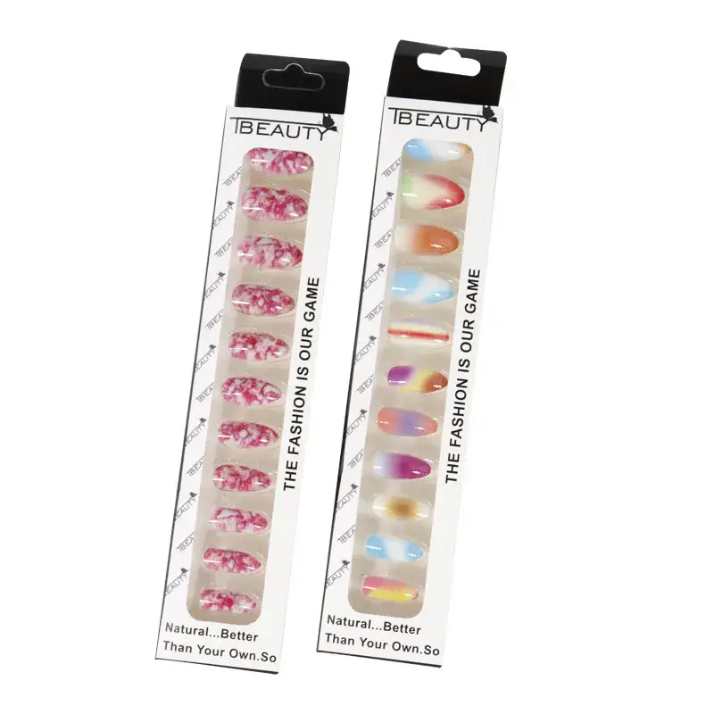 12 Boxed Fake Nails Detachable for Ladies - Image 6