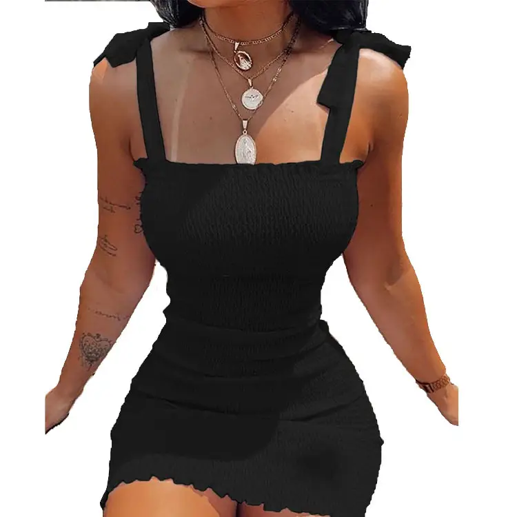 Women Printed Lace-up Skirt Dress White Floral - Image 2