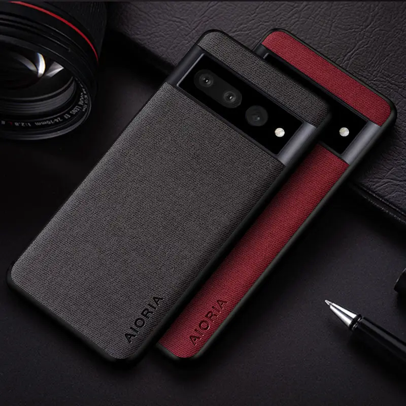 Google Pixel 7 Mobile Phone Case Flannel Fabric Anti-Scratch - Image 6