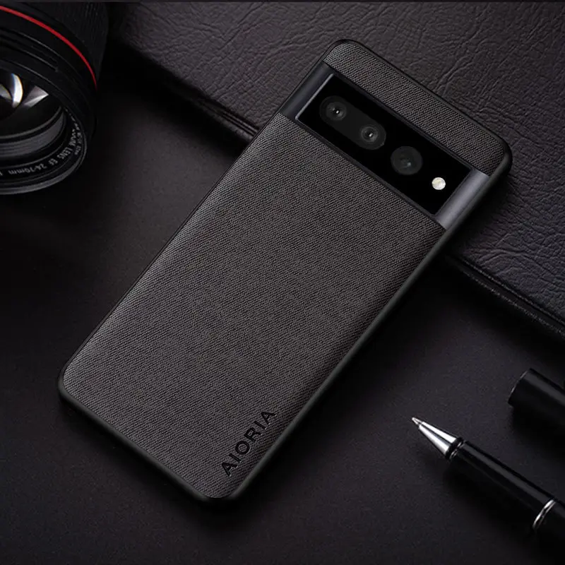 Google Pixel 7 Mobile Phone Case Flannel Fabric Anti-Scratch - Image 2