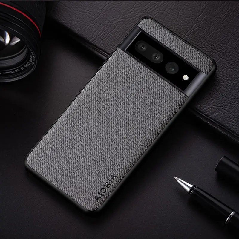 Google Pixel 7 Mobile Phone Case Flannel Fabric Anti-Scratch - Image 3