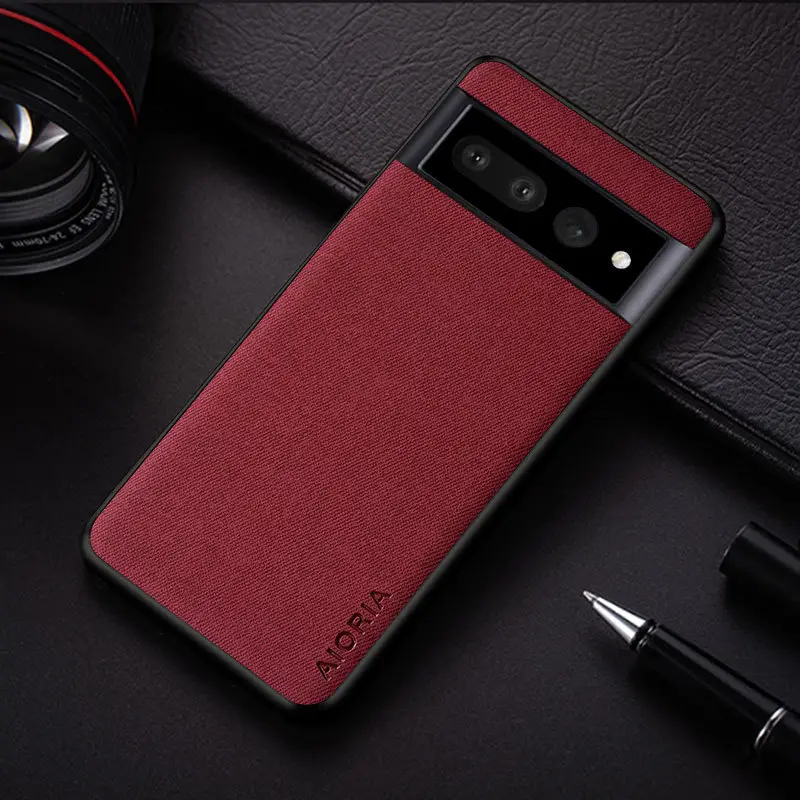 Google Pixel 7 Mobile Phone Case Flannel Fabric Anti-Scratch - Image 4