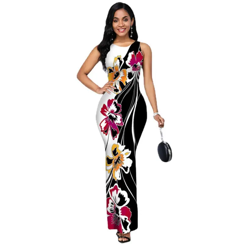2023 Digital Print Sleeveless Round Neck Dress for Women — feature 12