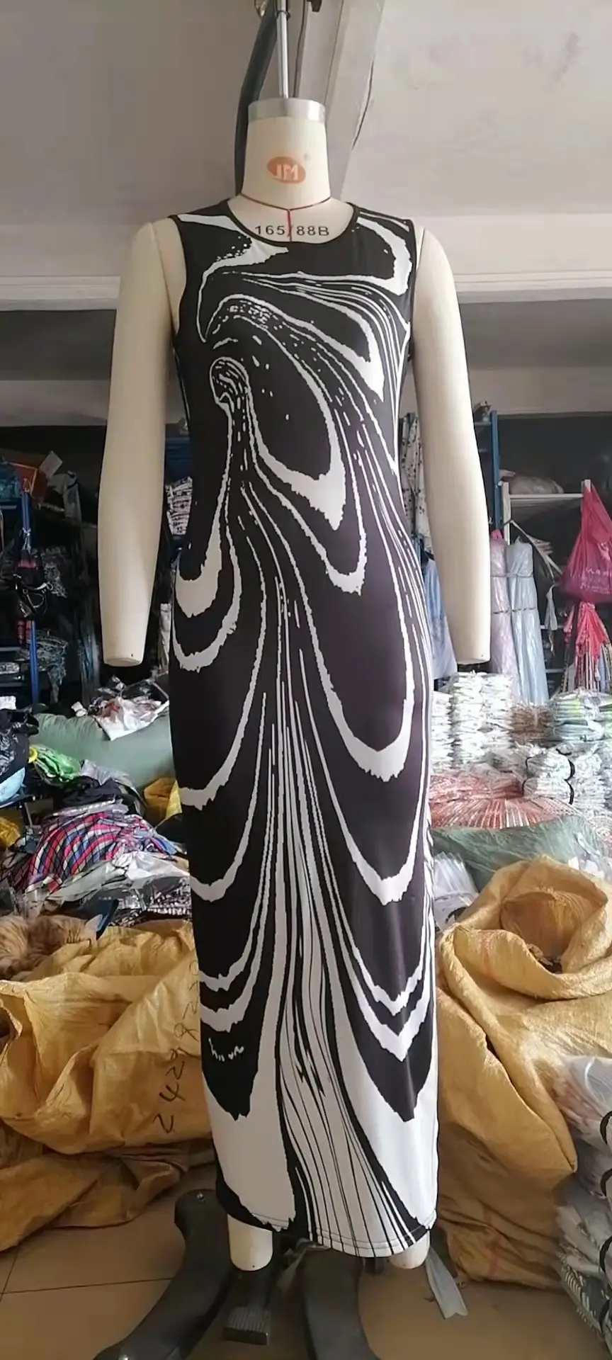 2023 Digital Print Sleeveless Round Neck Dress for Women - Image 6