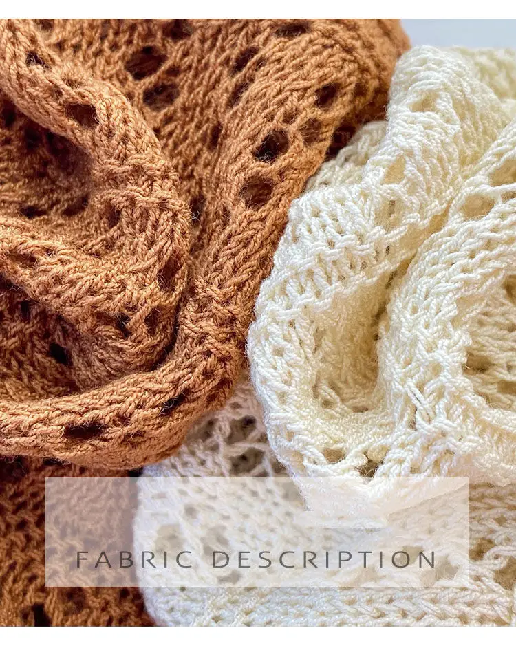 Women Hollow Knit Sweater White 2025 — feature 5