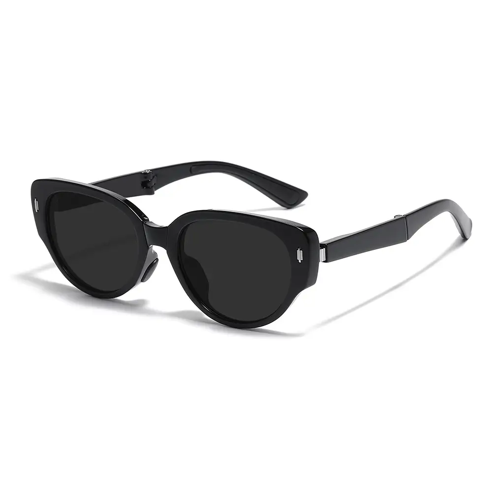 Foldable Sunscreen Sunglasses White CD009 - Image 10