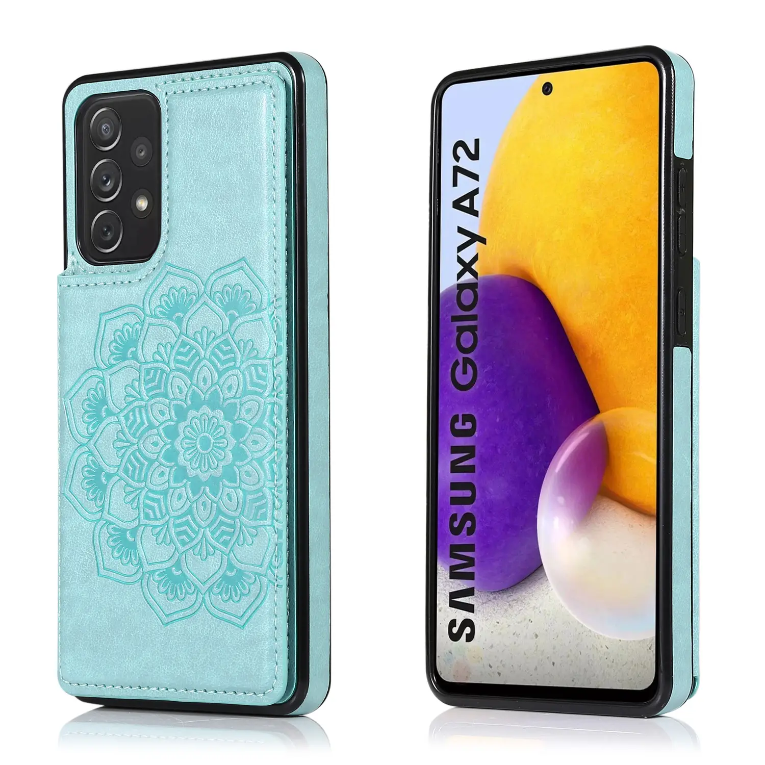 Samsung Series A72 Double Buckle Mandala Case Light Breathable