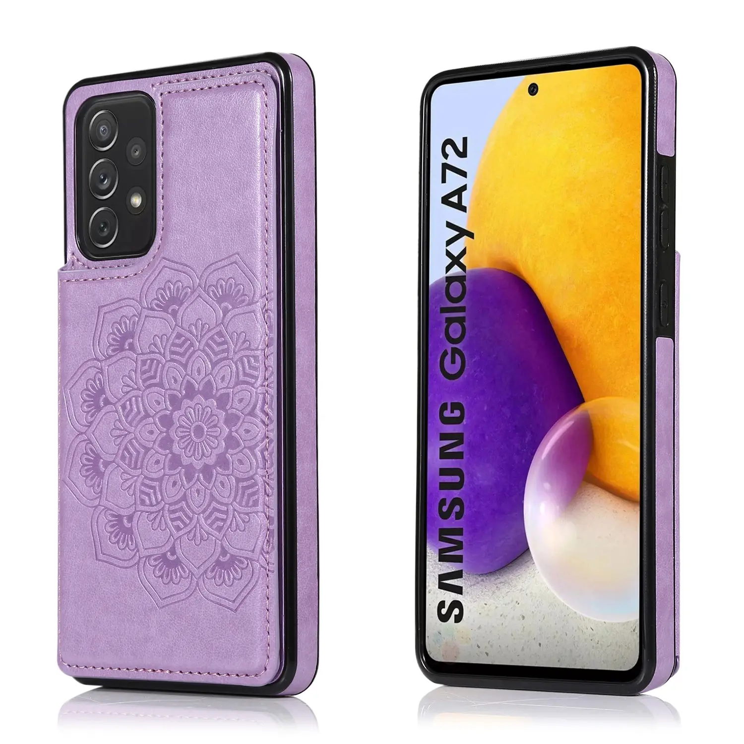 Samsung Series A72 Double Buckle Mandala Case Light Breathable