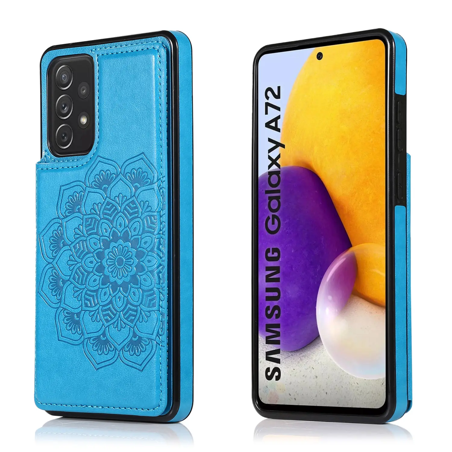 Samsung Series A72 Double Buckle Mandala Case Light Breathable