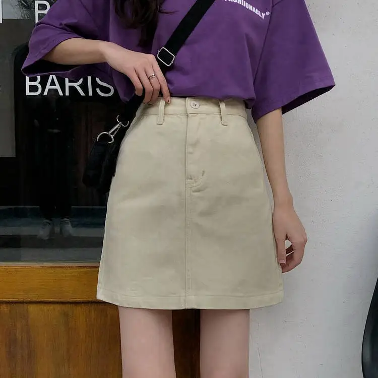 Women's Light Blue Denim High Waist Shorts - Image 2