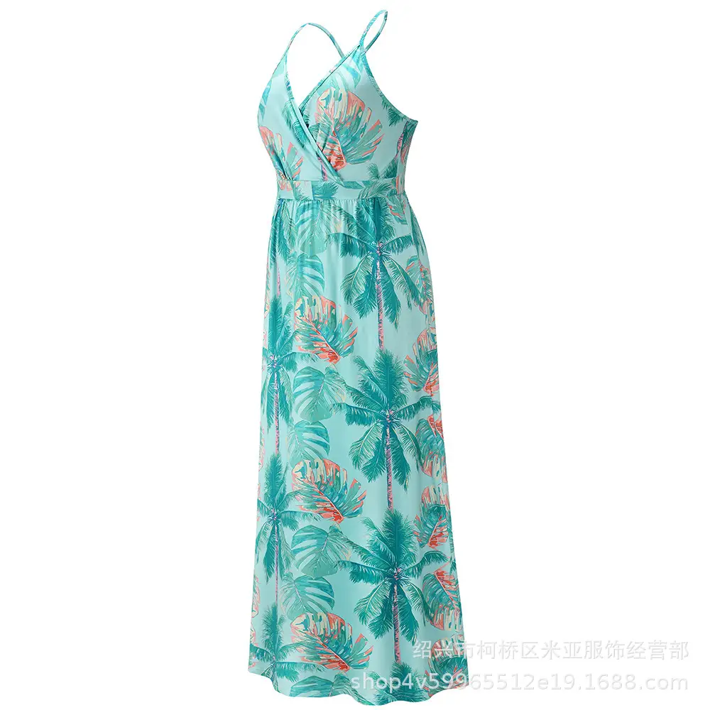 2023 Printed Bohemian Long Dress for Women Large - Image 6