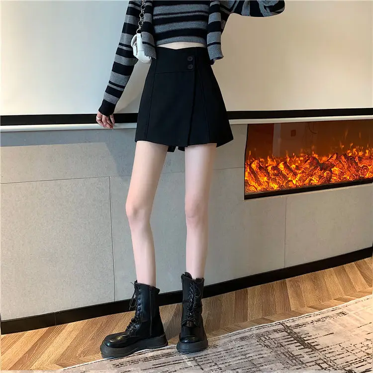 Women's High Waist A-Line Skirt Brown 2022 — feature 12