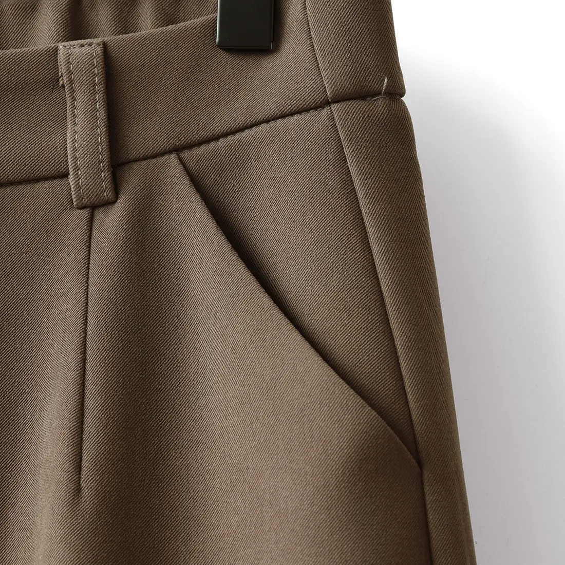 Women's Brown Slim Waist Shorts 2025 - Image 12