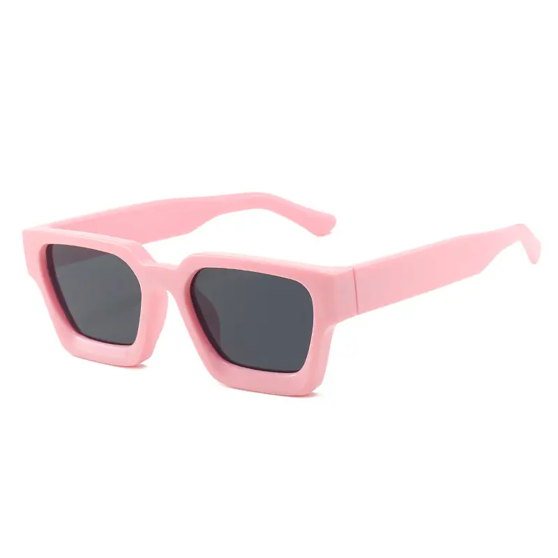 Square Frame Sunglasses Black Foreign Trade Large Frame