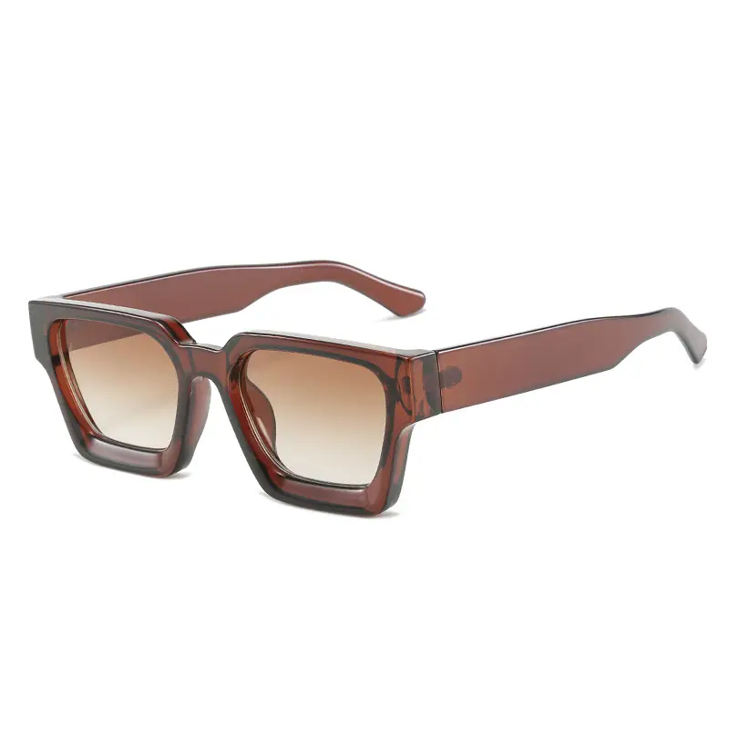 Square Frame Sunglasses Black Foreign Trade Large Frame