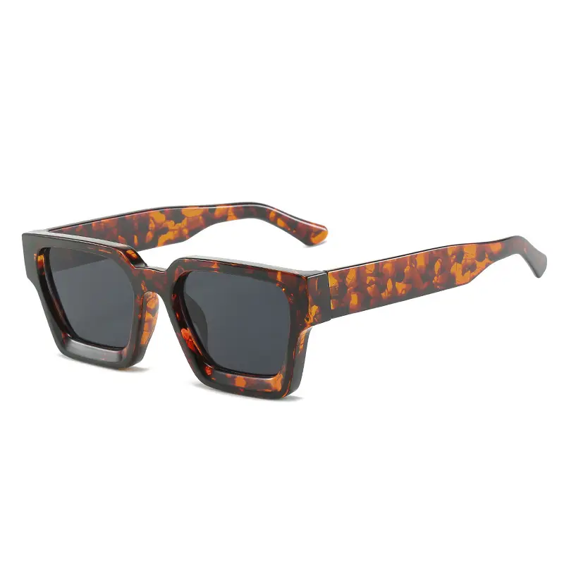 Square Frame Sunglasses Black Foreign Trade Large Frame