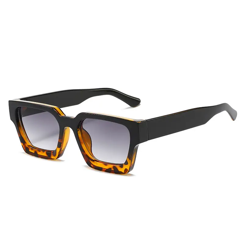 Square Frame Sunglasses Black Foreign Trade Large Frame