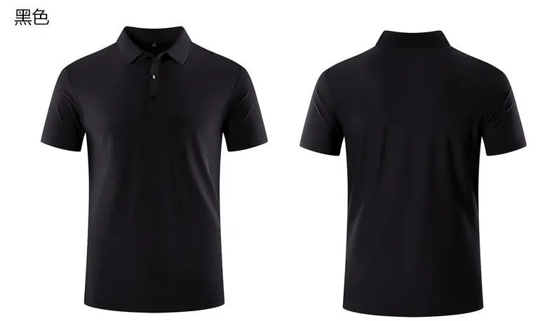 Men Light Blue Polo T-Shirt Quick Dry Sports Wear — feature 28
