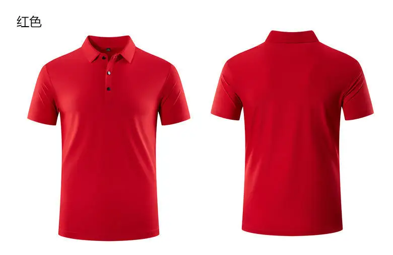 Men Light Blue Polo T-Shirt Quick Dry Sports Wear — feature 30