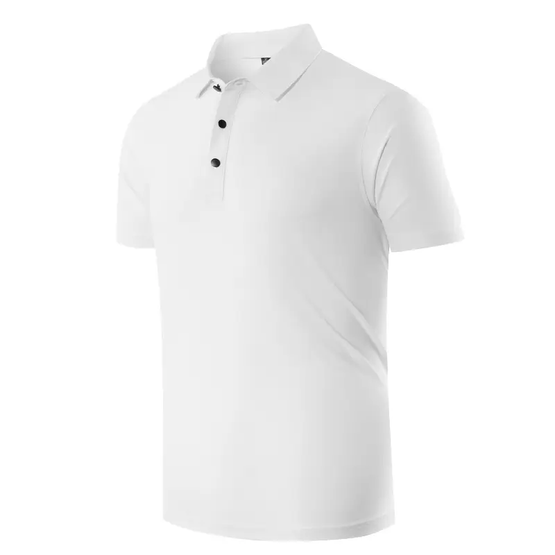 Men Light Blue Polo T-Shirt Quick Dry Sports Wear - Image 10