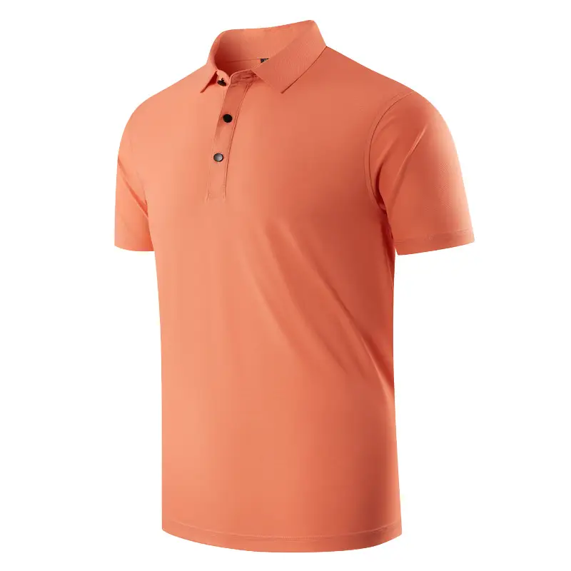 Men Light Blue Polo T-Shirt Quick Dry Sports Wear - Image 13