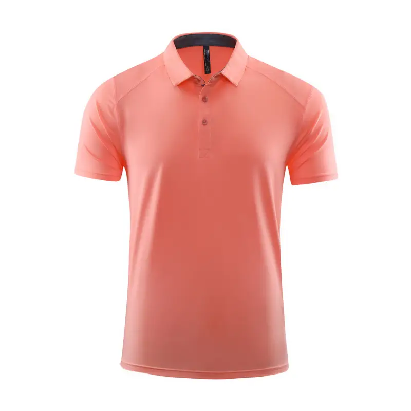 Men Light Blue Polo T-Shirt Quick Dry Sports Wear - Image 7