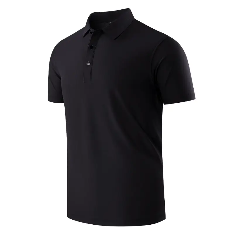 Men Light Blue Polo T-Shirt Quick Dry Sports Wear - Image 9