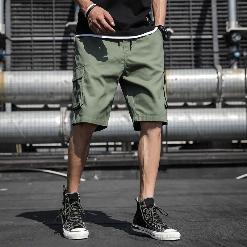 Men Korean Style Grey Shorts Casual Sports Wear - Image 7
