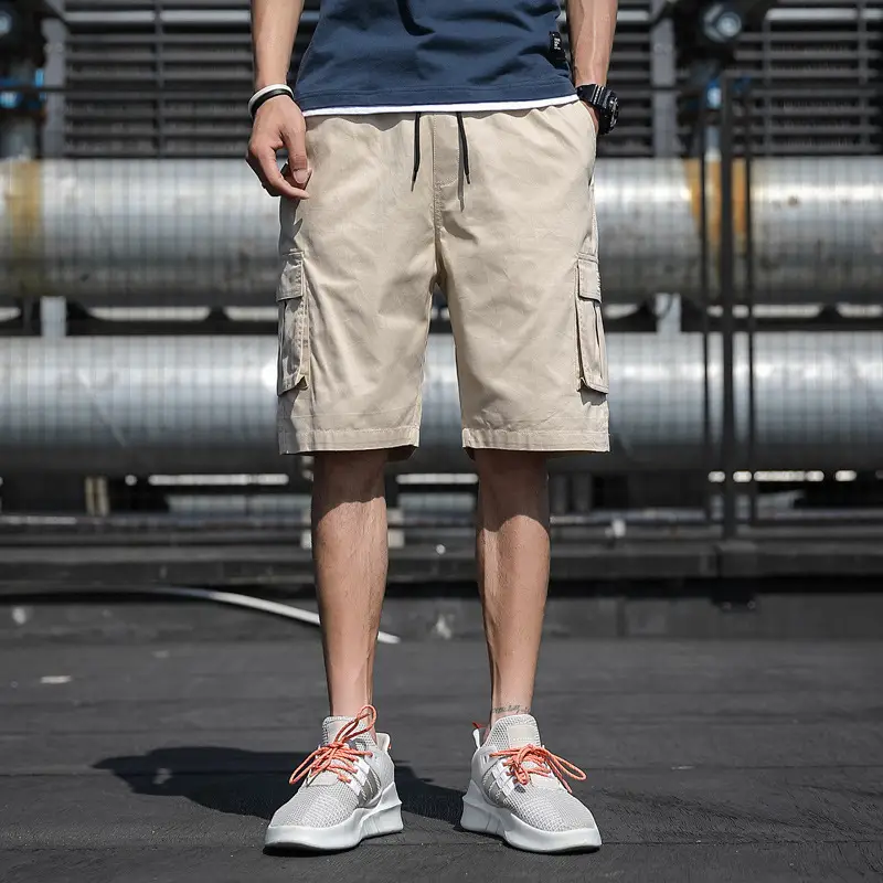 Men Korean Style Grey Shorts Casual Sports Wear - Image 8