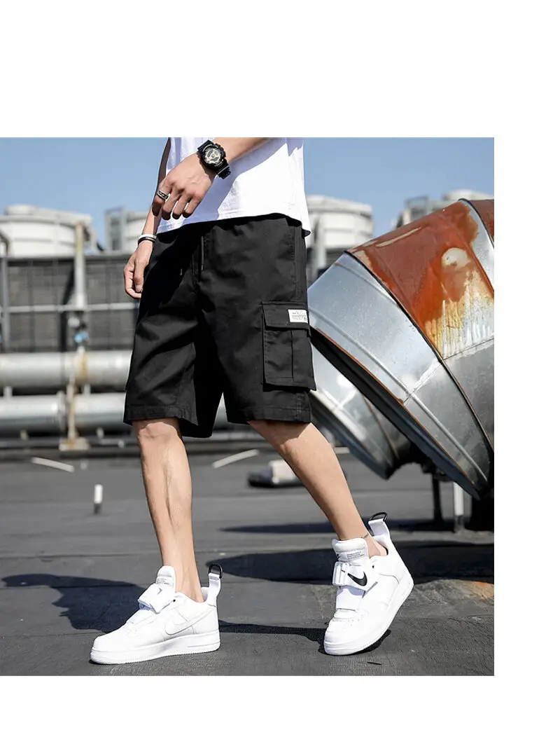 Men Korean Style Grey Shorts Casual Sports Wear — feature 13