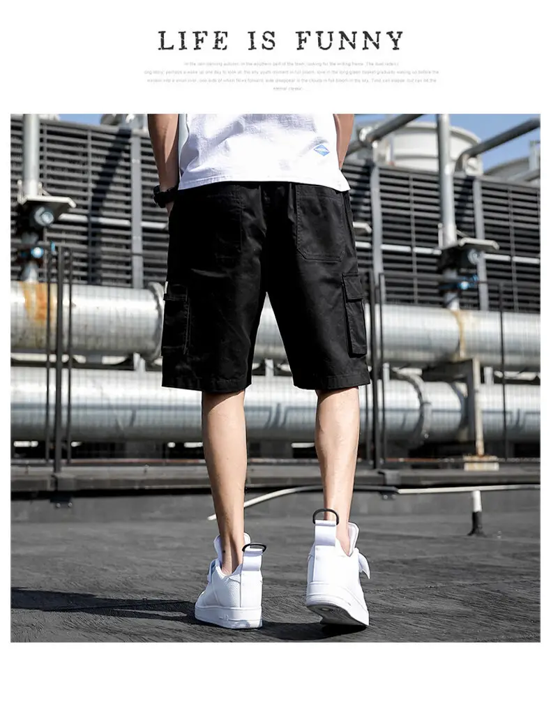 Men Korean Style Grey Shorts Casual Sports Wear — feature 14