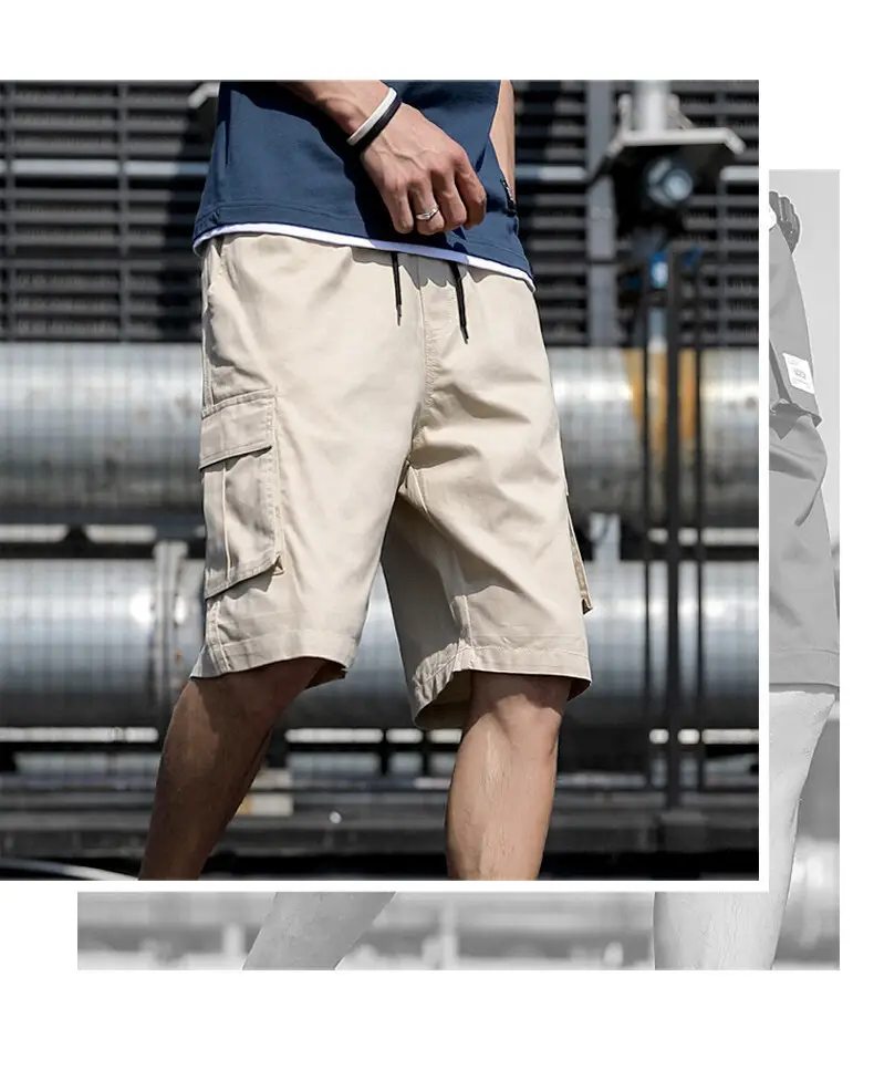 Men Korean Style Grey Shorts Casual Sports Wear — feature 8