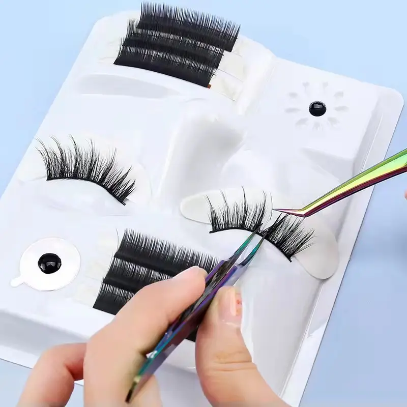 Three-In-One False Eyelash Practice Base for Human Face - Image 3