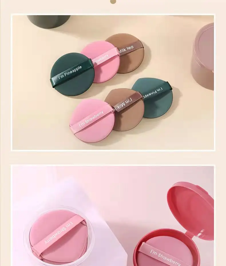 Non-Latex Wet Dry Makeup Sponge Puff Egg Yolk Pie — feature 15