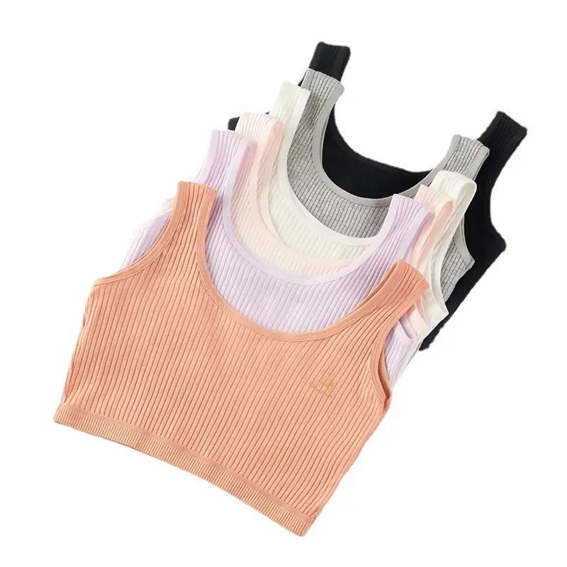 Developmental Period Small Vest Bra for Elementary and Middle School Students Aged 12-14-16, Girls' Bra, Older Children's Underwear, Thin