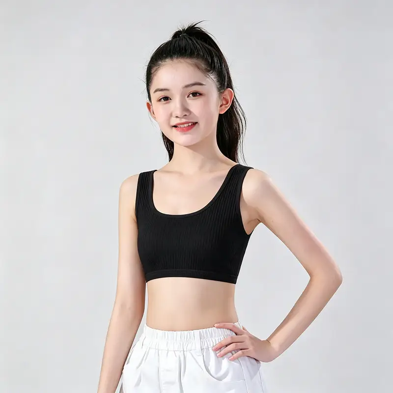 Developmental Period Small Vest Bra for Elementary and Middle School Students Aged 12-14-16, Girls' Bra, Older Children's Underwear, Thin