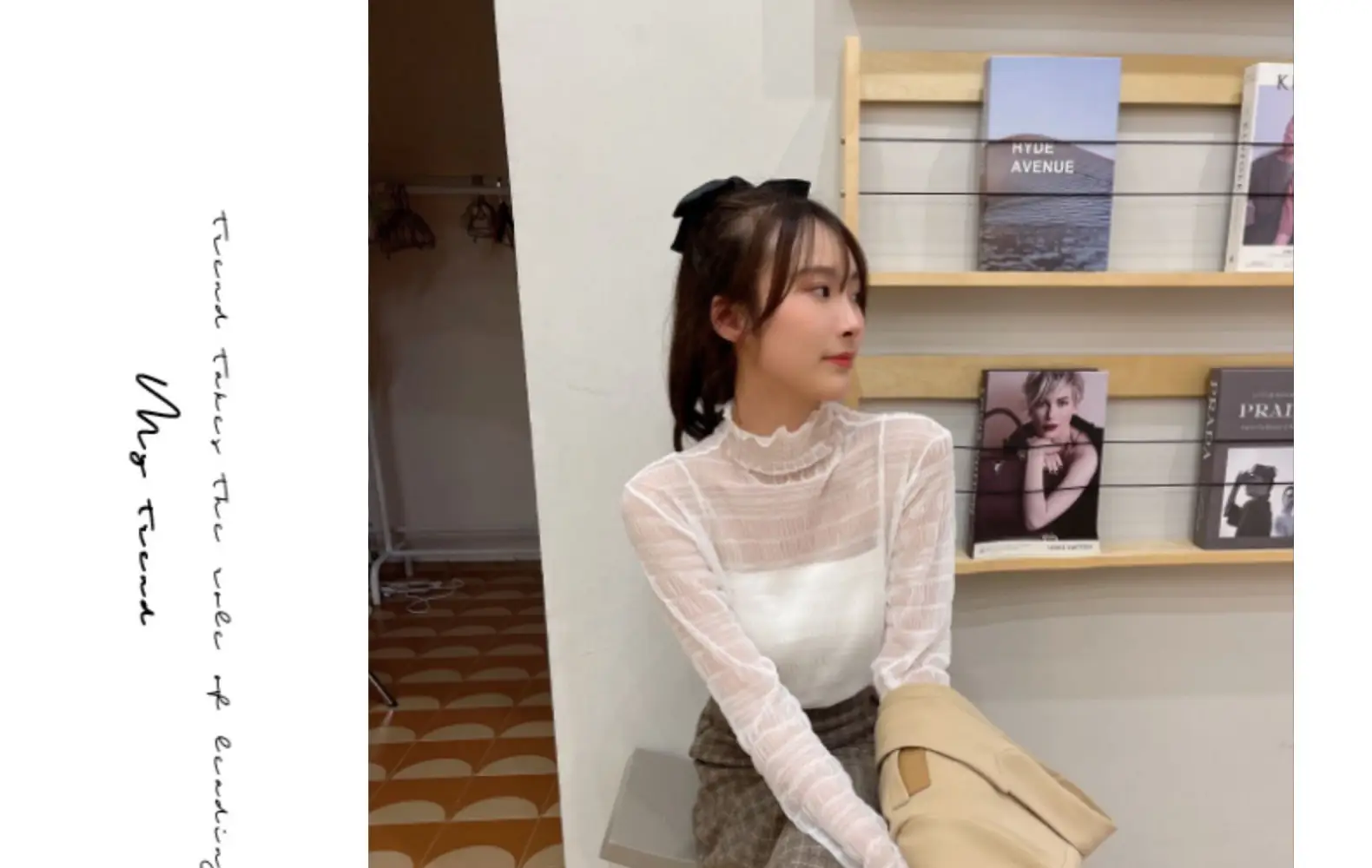 Women Lace Chiffon Half Collar Top Winter — feature 13