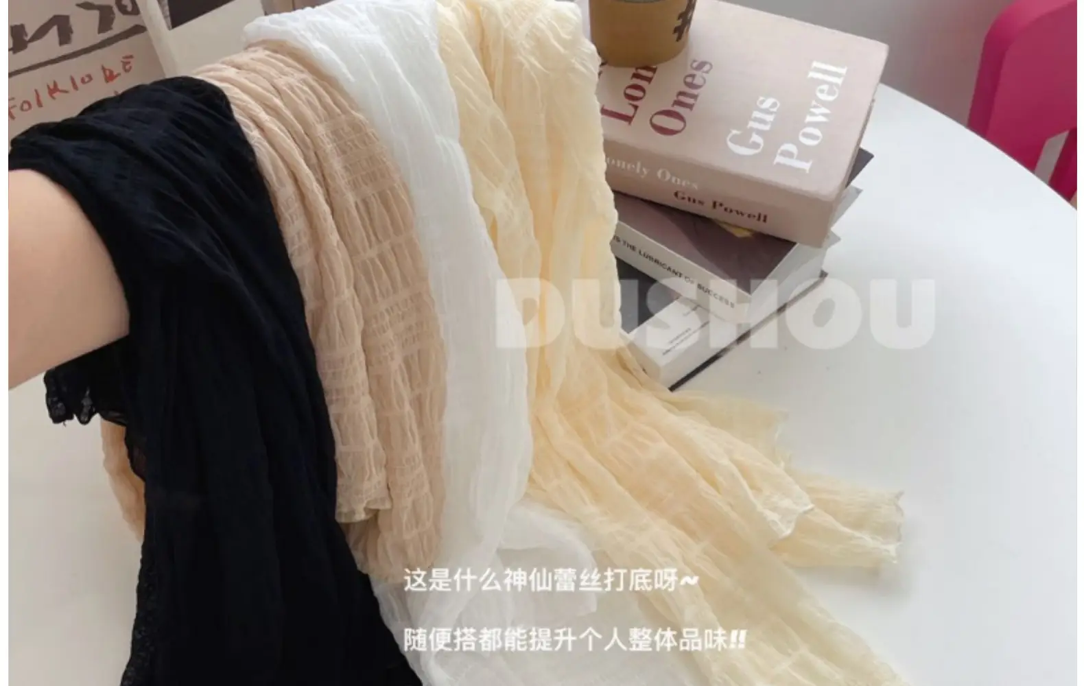 Women Lace Chiffon Half Collar Top Winter — feature 35