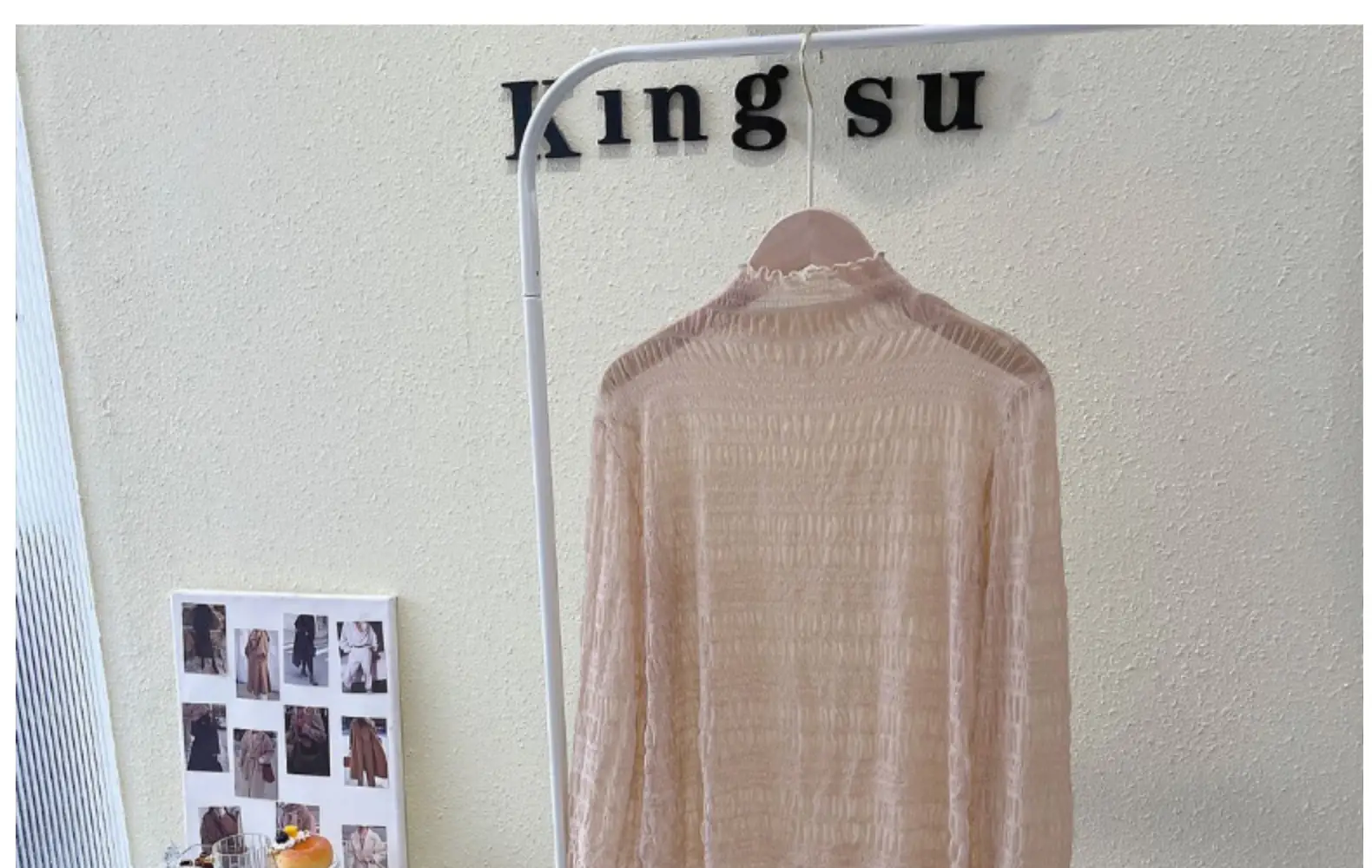 Women Lace Chiffon Half Collar Top Winter — feature 44