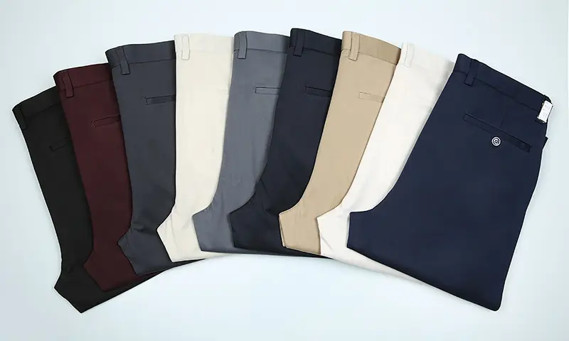 Men Elastic Summer Thin Trousers Dark Gray — feature 10