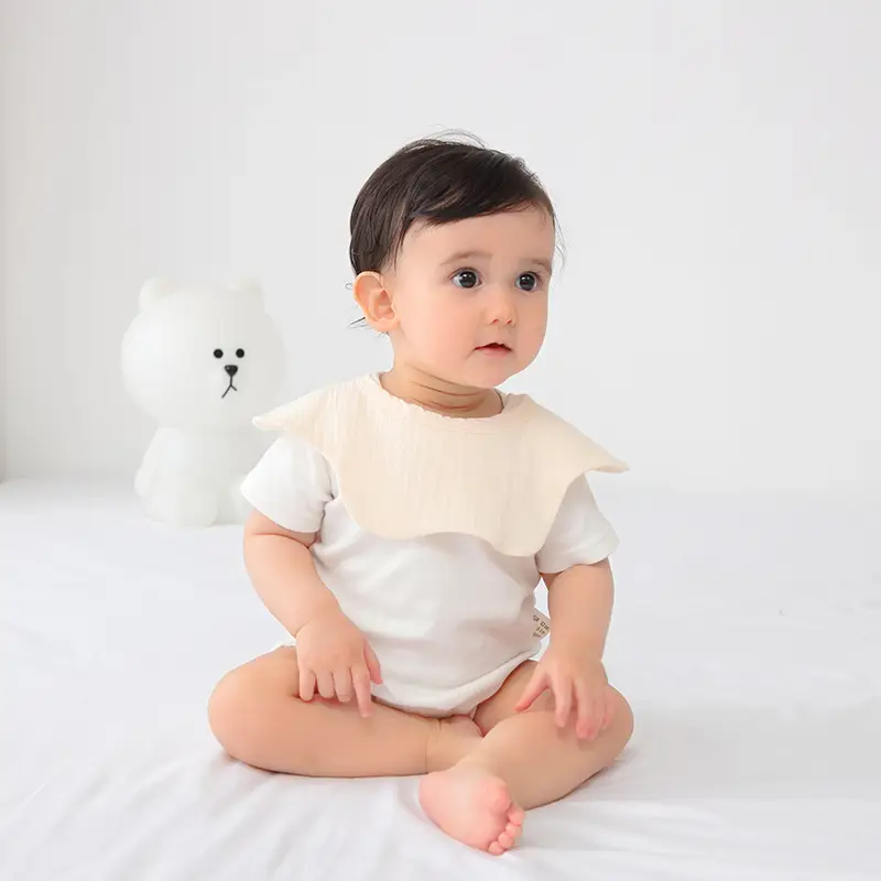 Baby Bib 4 Layer Cotton Gauze 360 Rotating - Image 11