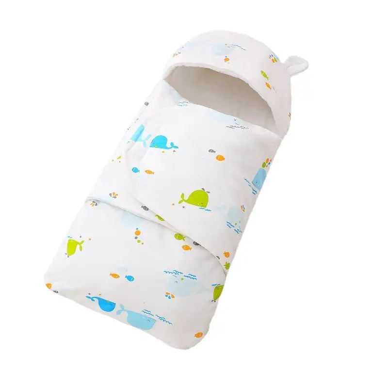 Pure Cotton Newborn Sleeping Bag Spring Autumn Anti-Startle