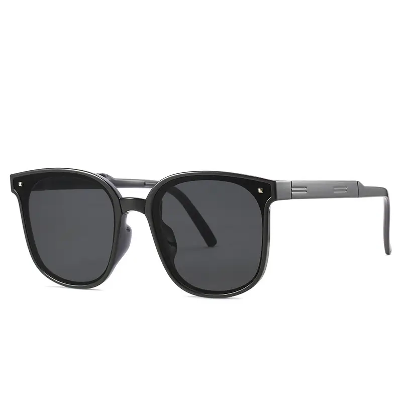 Foldable UV Sunglasses Men Women Light Blue 2022