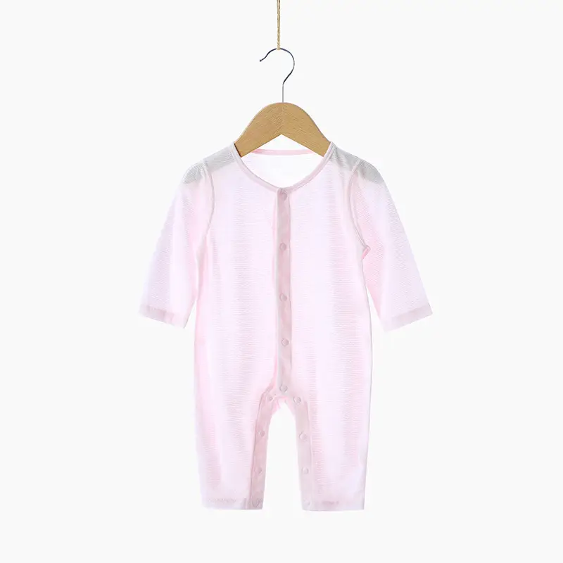 Baby Long Sleeve Romper White Cotton 1-2Yr - Image 2